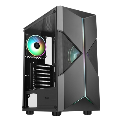 CABINET ITEK SPACIRC XO - GAMING MIDDLE TOWER, 2X12CM ARGB FAN, USB3 (ITGCASPXO) FINO:31/01