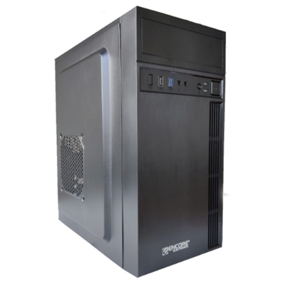 CABINET MINI TOWER ENCORE EN-MATX502 MICROATX NERO 2X3,5''BAY 1X2,5''BAY 305X170X345MM FRONT 1XUSB2.0 1XUSB3.0 AUDIO