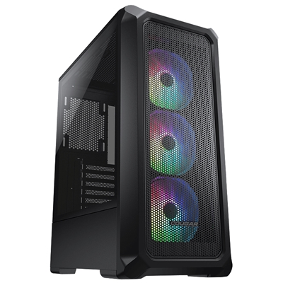 CABINET ATX MIDI TOWER COUGAR 385CC50B ARCHON 2 MESH RGB GAMING NERO 210X470X380MM 7SLOT 2X3,5'' 2X2,5'' VETRO 3XFANRGB