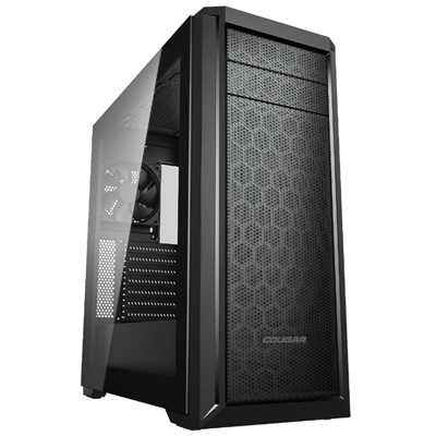 CABINET ATX MIDI TOWER COUGAR 385NC30 MX330-G PRO NERO 205X490X473MM 7SLOT 2X3,5'' 3X2,5'' VETRO 2XUSB3.0