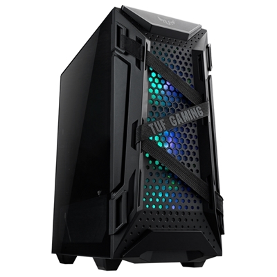 CABINET ATX MIDI TOWER ASUS TUF GAMING GT301 BLACK 2XCOMBO-BAY 4X2,5-BAY 7XSLOT-ESP. NO ALIM. 426X214X482MM 90DC0040-B49000