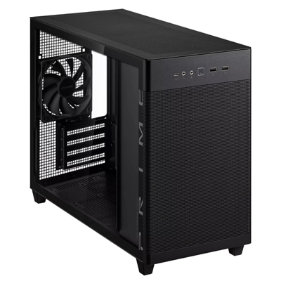 CABINET ATX SMALL TOWER ASUS AP201TG BLACK MICRO-MINIATX 1X2,5 + 3XCOMBO BAY 4XSLOT-ESP. NO-ALIM. VETRO LATERALE 90DC00G0-B39010