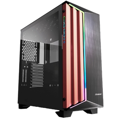 CABINET TOWER COUGAR 3858M30S DARKBLADER-S RGB NERO 232X523X518MM 8SLOT 4X3,5'' 4X2,5'' VETRO 1X120MM-FAN