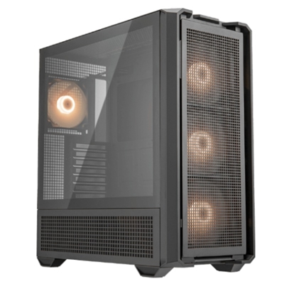 CABINET TOWER COUGAR 3857C90 MX600 RGB NERO 235X515X478MM 8SLOT 1X3,5'' 3X2,5'' VETRO 4XFAN RGB