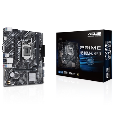 MB ASUS PRIME H510M-K R2.0 H470 LGA1200 2XDDR4DC-3200O.C. VGA HDMI 1XPCIE4.0X16 4XSATA3 M.2 GBLAN USB3.2 MATX 90MB1E8 FINO:31/01