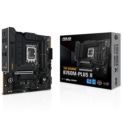 MB ASUS TUF GAMING B760M-PLUS II B760 LGA1700 4DDR5DC-7800OC 1XPCIE5.0X16 DP HDMI 4XSATA3R M2 USB3.2 MATX 90MB1HD0-M0EAY0