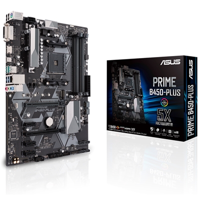 MB ASUS PRIME B450-PLUS LGA AM4 B450 4XDDR4DC-3200O.C. 1XPCIE3.0X16 VGA 6XSATA3RAID M.2 GBLAN USB3.1 ATX 90MB0YN0-M0EAY0