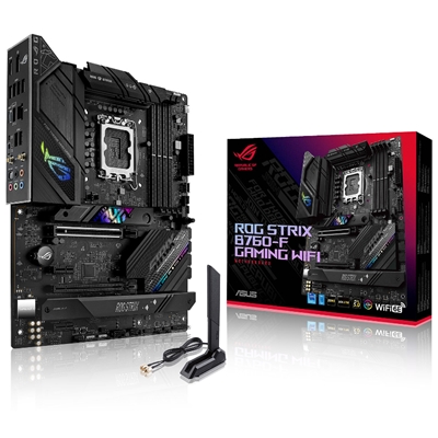 MB ASUS ROG STRIX B760-F GAMING WIFI B760 LGA1700 4XDDR5DC-7200O.C. 1XPCIE5.0X16 DP HDMI 4XSATA3R M.2 WI-FI ATX 90MB1CT0-M0EAY0