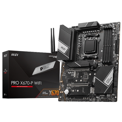 MB MSI PRO X670-P WIFI AM5 4XDDR5DC-7800OC 1XHDMI 1XDP 1XDP TYPE-C 1XPCIE4.0X16 4XM.2 6XSATA3R GBLAN USB3.2 WIFI-6E B FINO:08/01