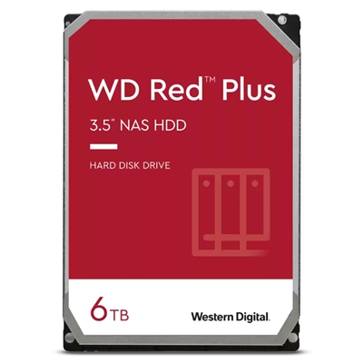 HARD DISK SATA3 3.5'' X NAS 6000GB(6TB) WD60EFPX WD RED PLUS 256MB CACHE 5400RPM