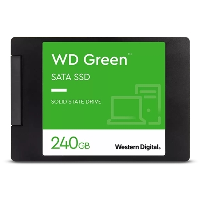 SSD-SOLID STATE DISK 2.5'' 240GB SATA3 WD GREEN WDS240G3G0A READ:540MB/S-WRITE:465MB/S