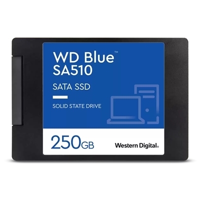 SSD-SOLID STATE DISK 2.5'' 250GB SATA3 WD BLUE SA510 WDS250G3B0A READ:560MB/S-WRITE:520MB/S