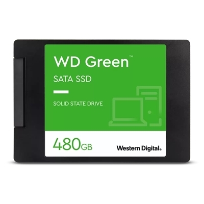 SSD-SOLID STATE DISK 2.5'' 480GB SATA3 WD GREEN WDS480G3G0A READ:540MB/S-WRITE:465MB/S