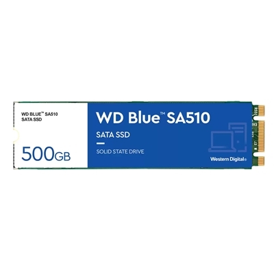 SSD-SOLID STATE DISK M.2(2280) 500GB SATA3 WD BLUE WDS500G3B0B READ:560MB/S-WRITE:530MB/S