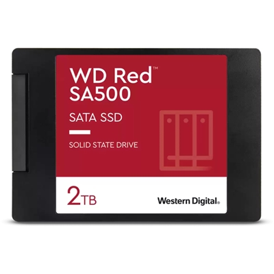 SSD-SOLID STATE DISK 2.5'' 2000GB (2TB) SATA3 WD RED WDS200T1R0A X NAS READ:560MB/S-WRITE:530MB/S