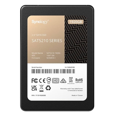 SSD-SOLID STATE DISK 2.5'' 1.92TB SATA6 SYNOLOGY SAT5210-1920G READ:530MB/S-WRITE:500MB/S - 5Y GARANZIA