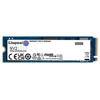 SSD-SOLID STATE DISK M.2(2280) NVME 500GB PCIE4.0X4 KINGSTON SNV2S/500G READ:3500MB/S-WRITE:2100MB/S