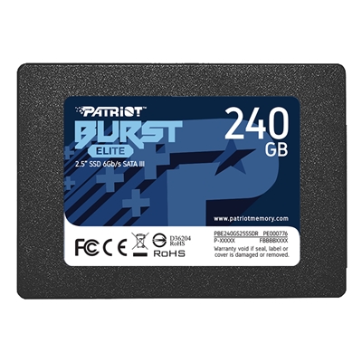 SSD-SOLID STATE DISK 2.5'' 240GB SATA3 PATRIOT PBE240GS25SSDR BURST ELITE READ:450MB/S-WRITE:320MB/S