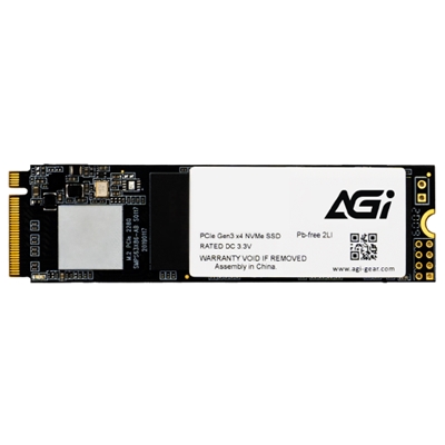 SSD-SOLID STATE DISK M.2(2280) NVME 512GB PCIE3.0X4 AGI AGI512G16AI198 READ:2050MB/S-WRITE:1630MB/S