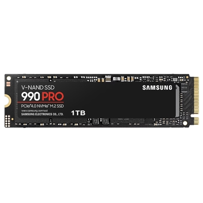 SSD-SOLID STATE DISK M.2(2280) NVME2.0 1000GB(1TB) PCIE4.0X4 SAMSUNG MZ-V9P1T0BW SSD990PRO READ:7450MB/S-WRITE:6900MB/S