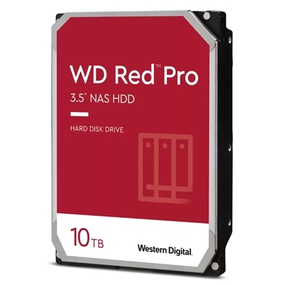 HARD DISK SATA3 3.5'' X NAS 10000GB(10TB) WD102KFBX WD RED PRO 256MB CACHE 7200RPM NAS FINO A 24 SLOT HARD DRIVE CERTIFIED REPAIR