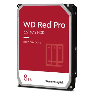 HARD DISK SATA3 3.5'' 8000GB(8TB) WD8003FFBX WD RED PRO 256MB CACHE 7200RPM NAS 8-16 SLOT HARD DRIVE