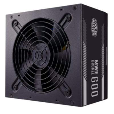 ALIMENTATORE ATX 600W COOLERMASTER BRONZE V2 80PLUS MPE-6001-ACAAB-EU PFC ATTIVO 240VAC FAN120MM CAVO EU