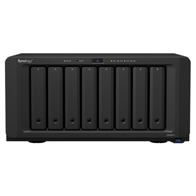 NAS SYNOLOGY DS1821+ X 8HD 3.5''/2.5'' SATA/SSD >NO HD <QUADCORE2,2GHZ-4P 1GBE RJ45-4P USB-2P ESATA SUPP. 40 TELEC.