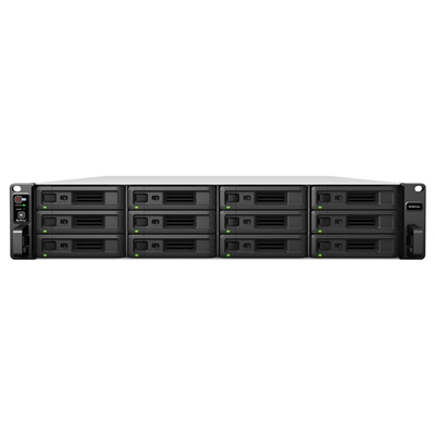 NAS SYNOLOGY RS3621XS+ X12HD 3.5''/2.5'' SATA>NO HD<RACK-8-CORE 2.1GHZ-DDR4 8GB ECC-4P 1GBE+2P 10GBE-2P USB+2P ESP.-SUPP.90 TEL.