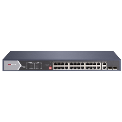 SWITCH 24P LAN GIGABIT POE HIKVISION DS-3E0528HP-E 802.3AF/AT/BT - L2 UNMANAGED