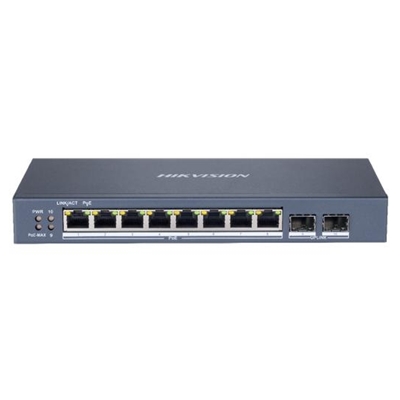 SWITCH 10P LAN GIGABIT POE HIKVISION DS-3E1510P-SI 8P POE-2P SFP -POE 110W - L2 SMART MANAGED