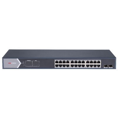 SWITCH 26P LAN GIGABIT POE HIKVISION DS-3E1526P-SI 24P POE-2P SFP -POE 370W - L2 SMART MANAGED