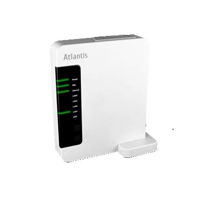 WIRELESS ROUTER N ADSL2+ ATLANTIS A02-CR150 150M 802.11BGN 4P LAN 10/100M,1 ANT.INT.,MODEM 3G-ABB.GRATUITO 12MESI DNS