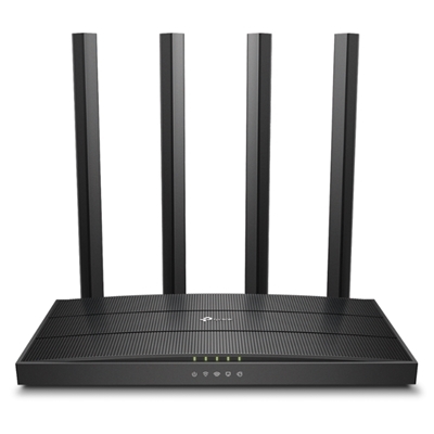 WIRELESS AC1200 ROUTER DUAL BAND TP-LINK ARCHER C6 5GHZX867MBPS/2.4GHZX450MBPS MU-MIMO,IPTV, 5P GIGABIT - 4 ANT. FINO:31/01