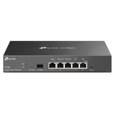 ROUTER GIBABIT DUAL-WAN VPN TPLINK TL-ER7206 5P GIGA 1P GIGA SFP WAN+1P GIGA RJ45, 2P WAN/LAN