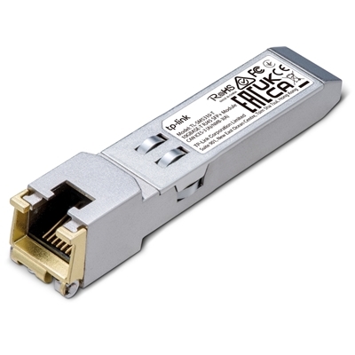 MODULO TP-LINK TL-SM5310-T 10GBASE-T RJ45 SFP+ 10GBPS RJ45 COPPER TRANSCEIVER, PLUG AND PLAY WITH SFP+ SLOT, SUPP.DDM-UP TO 30MT