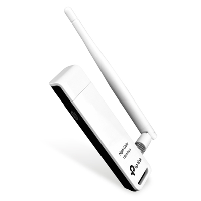 WIRELESS 150M LAN USB TP-LINK TL-WN722N 802.11BGN 1T1R 2.4GHZ HIGH GAIN ANTENNA SEPARABILE -GARANZIA 3 ANNI-