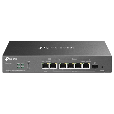 ROUTER VPN MULTI-GIGABIT TPLINK ER707-M2 1P 2.5G RJ45 WAN 1P 2.5G RJ45 WAN/LAN 1P GIGABIT SFP WAN/LAN 4P GIGABIT RJ45