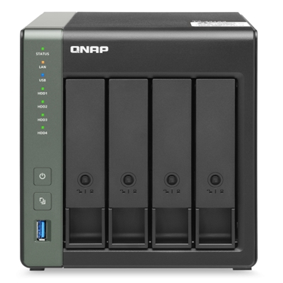 NAS QNAP TS-431X3-4G 4HD 3,5''/2,5''SATA6 >NO HD<1P 10GBE SFP+2P GIGA-3P USB3.0-4GB DDR3 SODIMM-DUALCORE AL-314 1.7GHZ