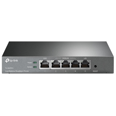 ROUTER LOAD BALANCE TP-LINK TL-R470T+ 5P FAST ETHERNET MULTI-WAN - GARANZIA A VITA