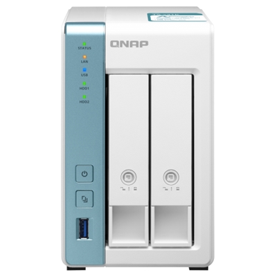 NAS QNAP TS-231K X 2HD 3,5''/2,5''SATA6>NO HD<2P GIGABIT-3P USB3.0-1GB-QUAD CORE A214 1.7GHZ-GAR.2 ANNI-