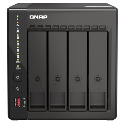 NAS QNAP TS-453E-8G X 4HD 3,5''/2,5''SATA6/3>NO HD<2P X 2.5GBE,2P USB2.0+2P USB3.0-8GB DDR4 (NON ESP.),CELERON J6412 4CORE