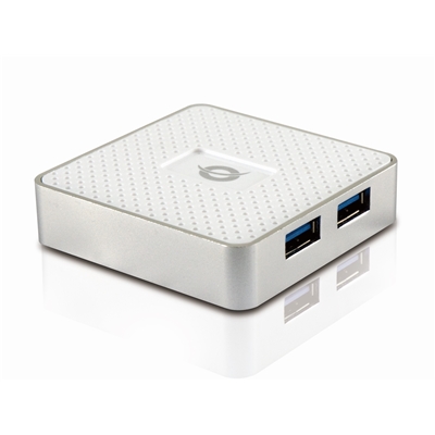 HUB USB3.0 4P CONCEPTRONIC HUBBIES03WNP ESPANDE NB/PC A 4P AGGIUNTIVE UTILIZZANDO 1P USB 3.0 LIBERA