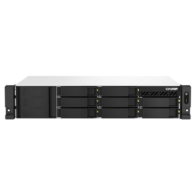 NAS QNAP TS-873AEU-RP-4G 8HD 3,5''/2,5''SATA6G>NO HD<2U RACK-4P GIGABIT,2P 2.5GBE +4P USB-4GB DDR4,AMD 2.2GHZ- ALIM.RID.