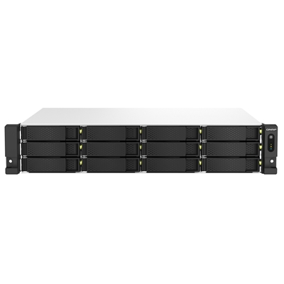 NAS QNAP TS-1264U-RP-8G 12HD 3,5''/2,5''SATA6>NO HD<2U RACK-2P X 2.5GBE -4P USB-8GB DDR4 (NO ESPAND.)-QUADCORE CEL.4-CORE