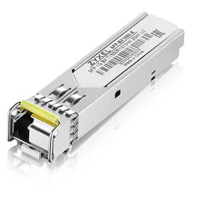 TRANSCEIVER ZYXEL SFP-BX1550-E-ZZBD01F BIDIREZIONALE (TX1550/RX1310), FINO A 20KM, CONNETTORE LC - PACK 10PZ