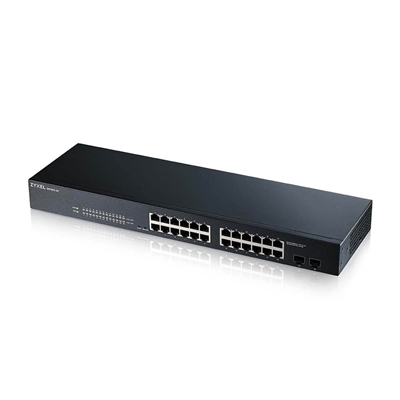 SWITCH 24P LAN GIGABIT ZYXEL GS1900-24-EU0102F SWITCH WEB MANAGED 24P GIGA+2P SFP GIGABIT- IPV6,VLAN, RACK 19''- GAR.A VITA