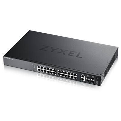 SWITCH 24P GIGABIT + 2P 10GBE MG +4P 10 GIGABIT SFP+ ZYXEL XGS2220-30-EU0101F LAYER 3 STACKABLE - RACK FINO:31/03