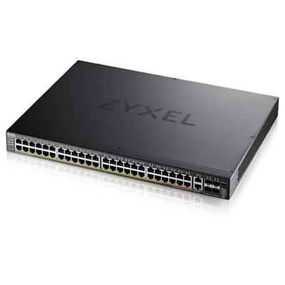 SWITCH 48P GIGABIT POE +2P 10GBE MG POE+4P 10 GIGABIT SFP+ ZYXEL XGS2220-54HP-EU0101F LAYER 3 LITE STACKABLE - RACK FINO:31/03