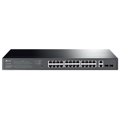 SWITCH 28P GIGABIT CON 24P POE+ TP-LINK TL-SG1428PE EASY SMART SWITCH 2P GIGABIT NO POE+2P GIGABIT SFP